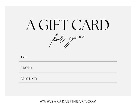 Sara Rae Fine Art Gift Card