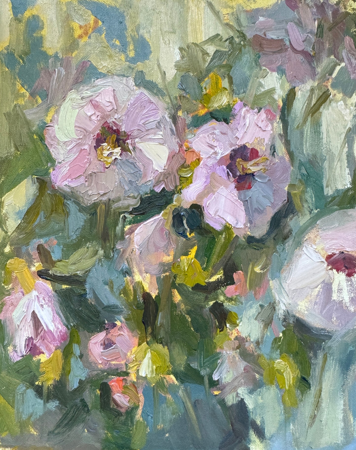 Hibiscus on Main |2025| oil on linen panel. (RESERVED)