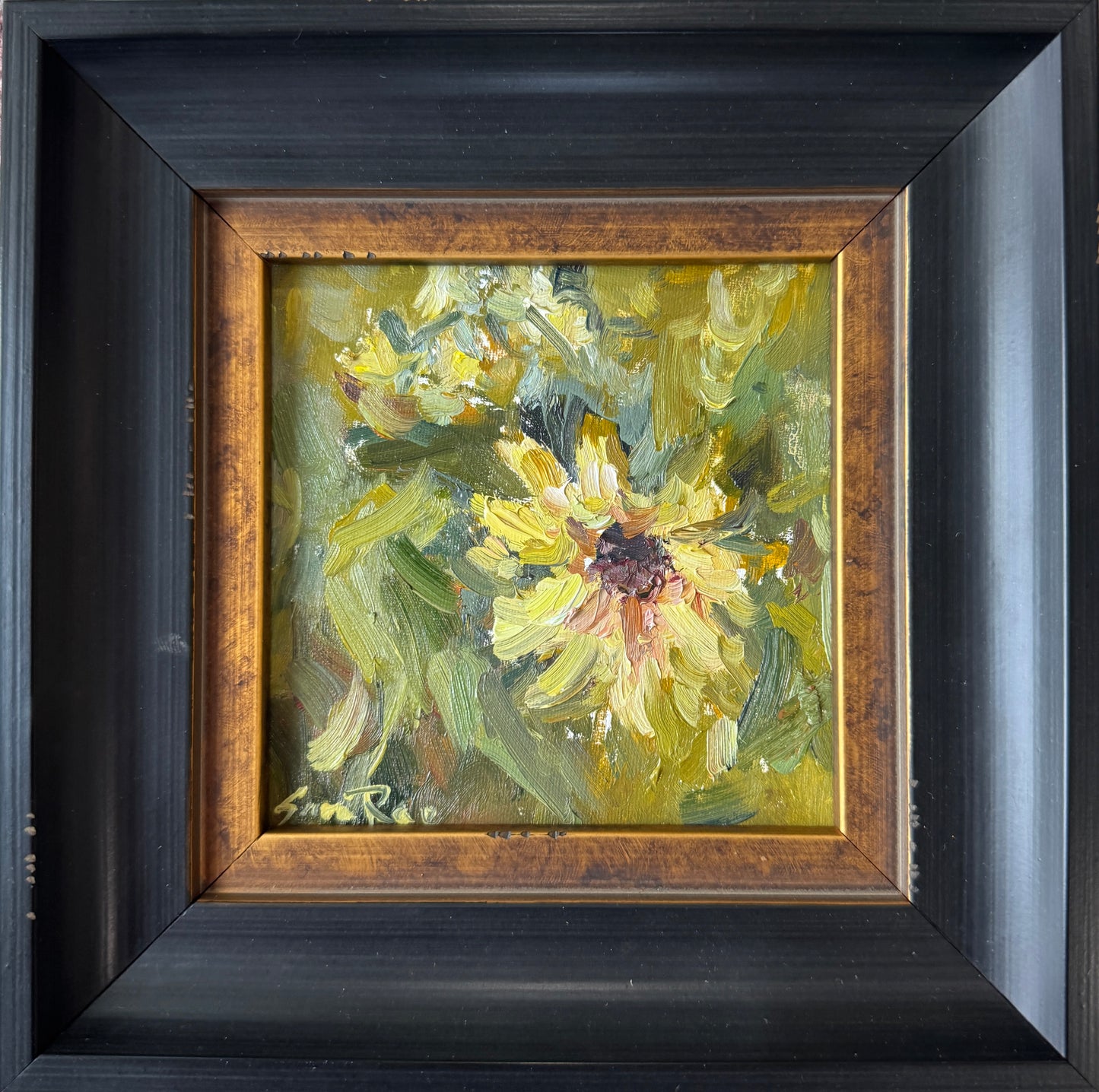 September Mini - Sunflower|2025| oil on panel