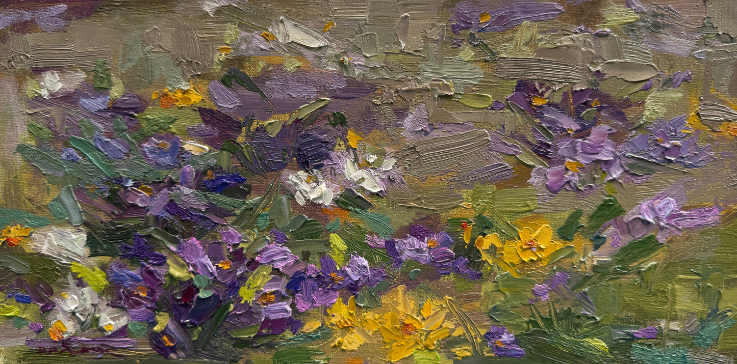 Spring's First Bloom |2025| oil on panel