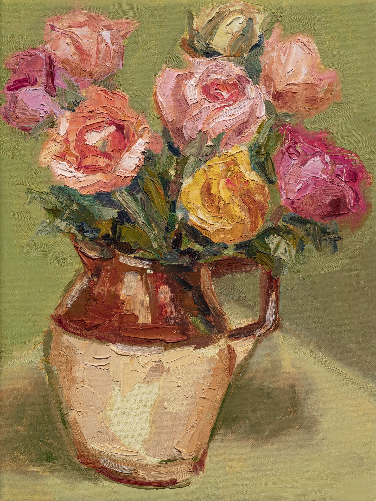 Flowers In Vintage Jug |2025| Oil on linen