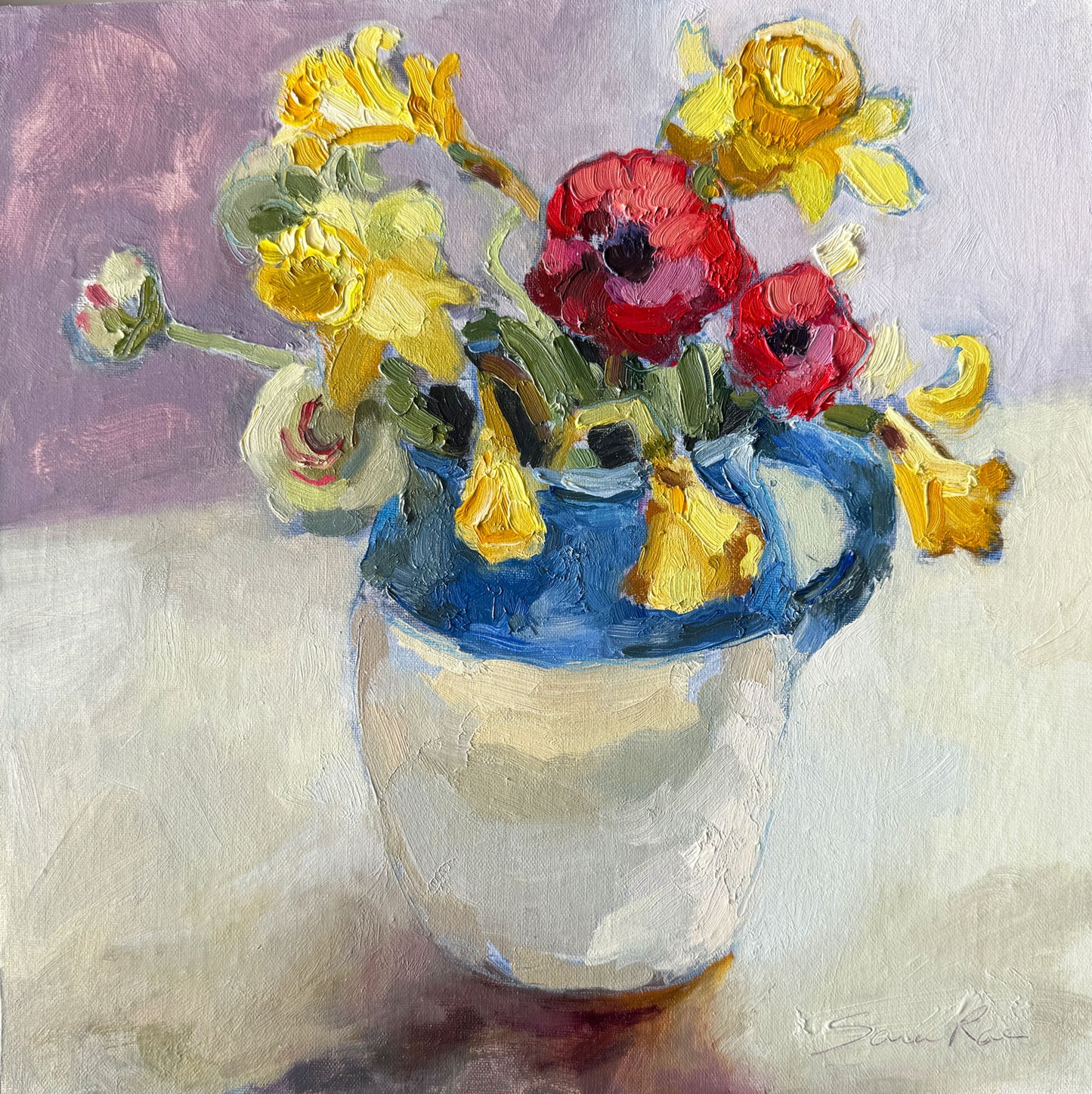 Spring Flowers in Vintage Jug