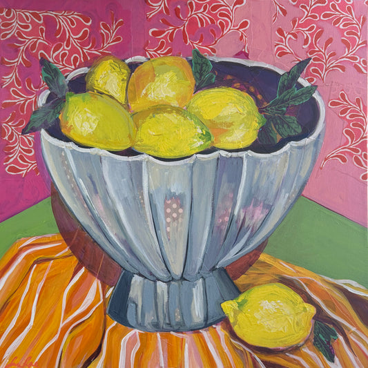 Bowl of Lemons | 2024 | acrylic, canvas