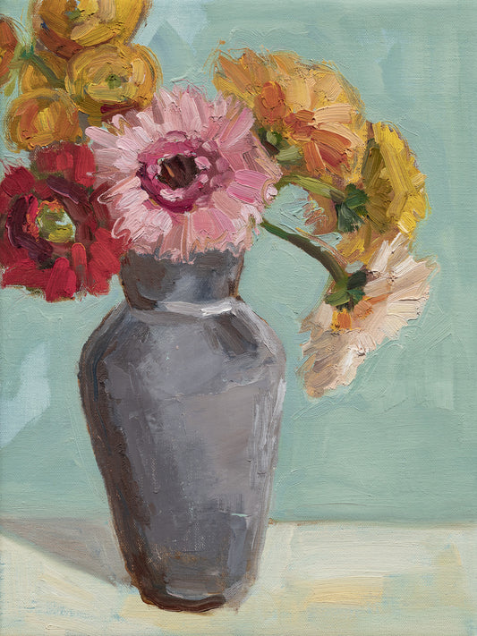 Carnival Daisies |2025|Oil on linen