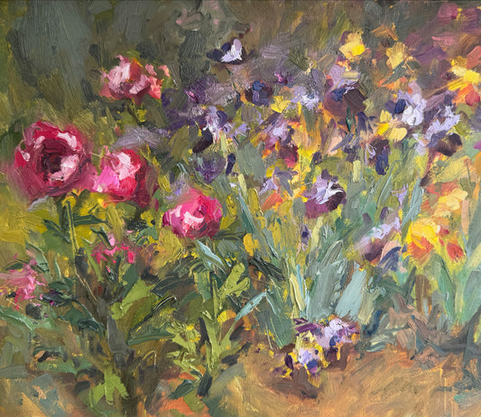 Cottage Garden- Neighbors Garden|2025| Oil on linen