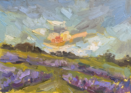Lavender Fields|2025|oil on panel