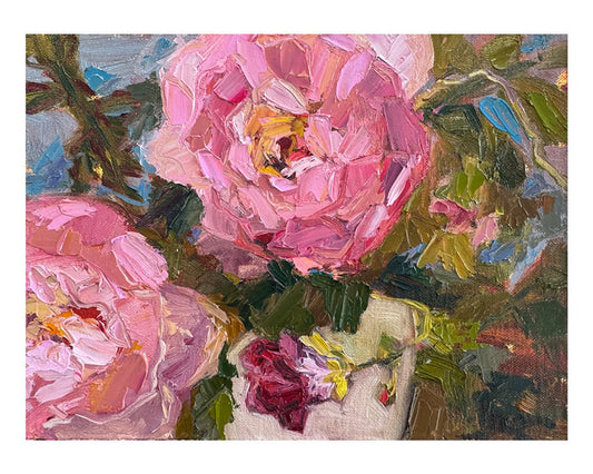 Garden Roses |2024| oil on panel