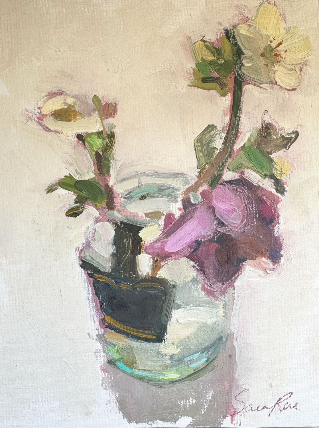 Giclee Print | Hellebore and Mustard Jar
