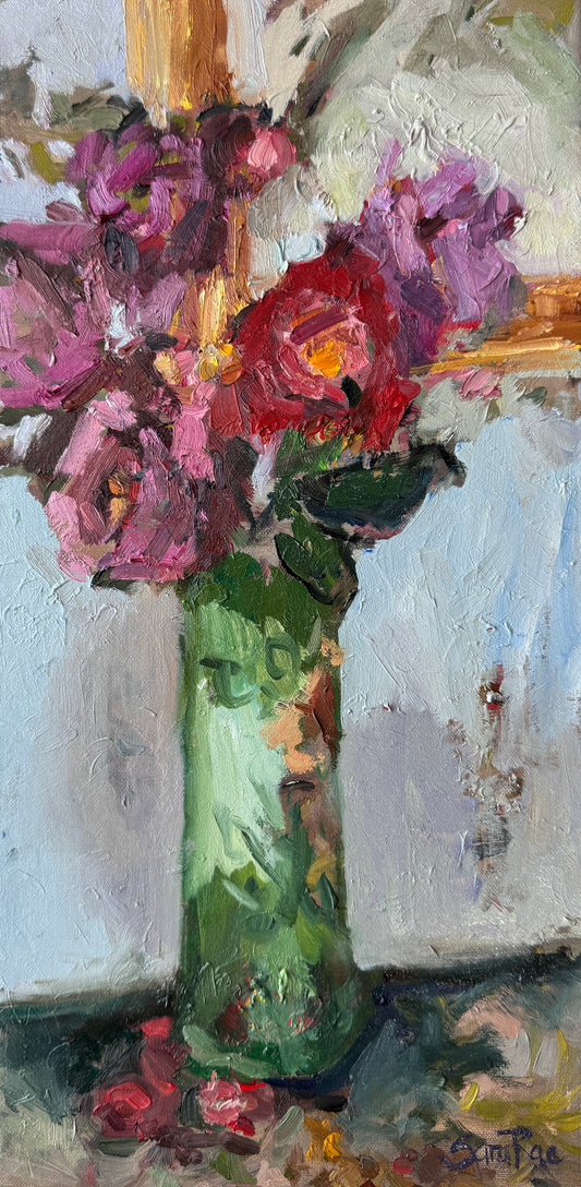 Emerald Blossoms |2025| oil on linen