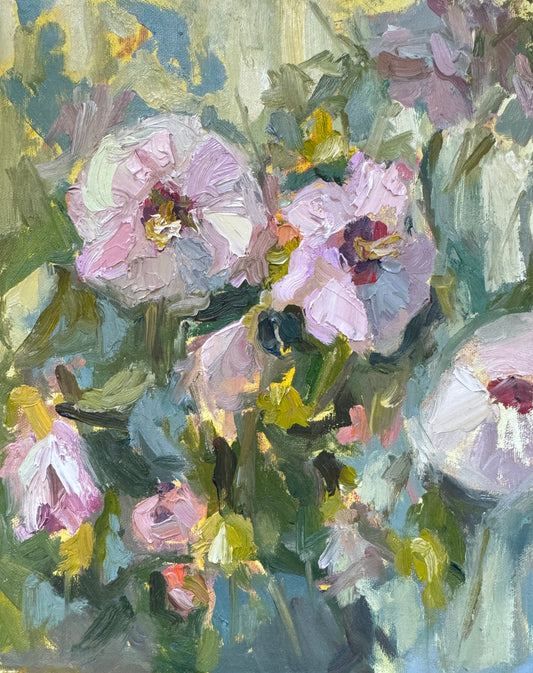 Hibiscus on Main |2025| oil on linen panel. (RESERVED)