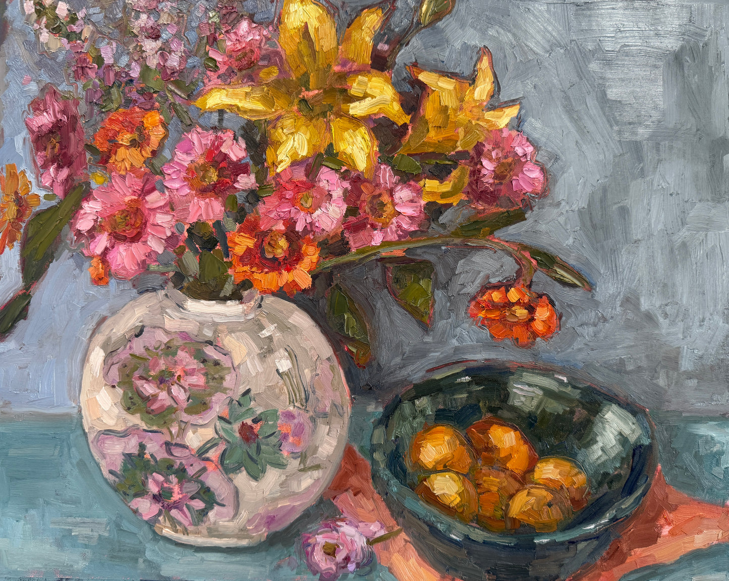 Bright Blooms |2025| Oil on linen