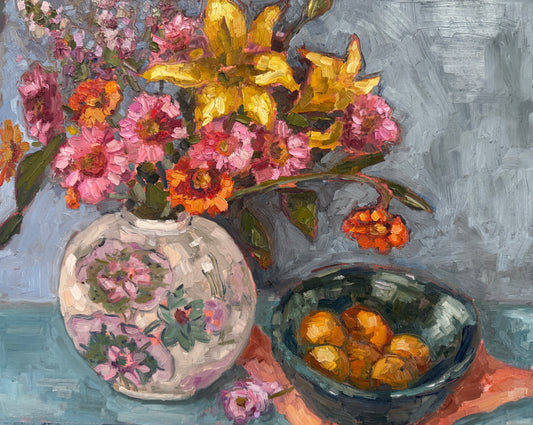Bright Blooms |2025| Oil on linen