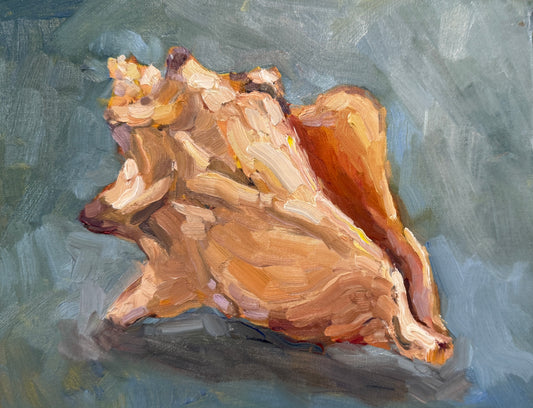 Giclee Print | Shell on Blue