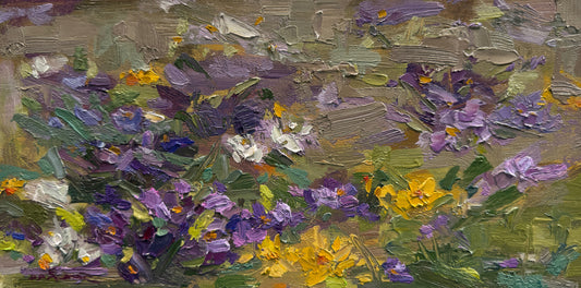 Spring's First Bloom |2025| oil on panel