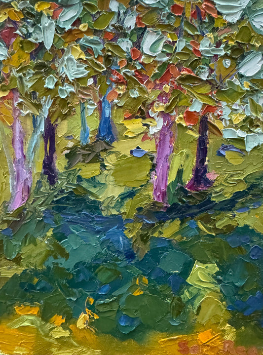 Bright Trees | 2024| oil on linen panel