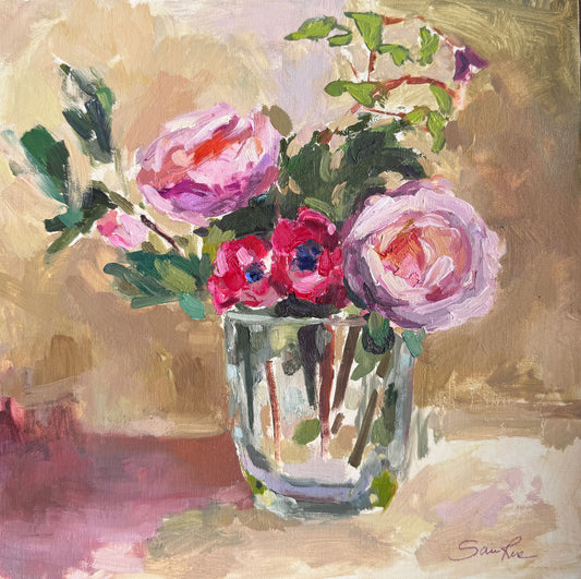 Roses and Clematis