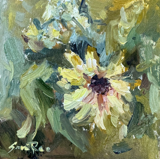 September Mini - Sunflower|2025| oil on panel