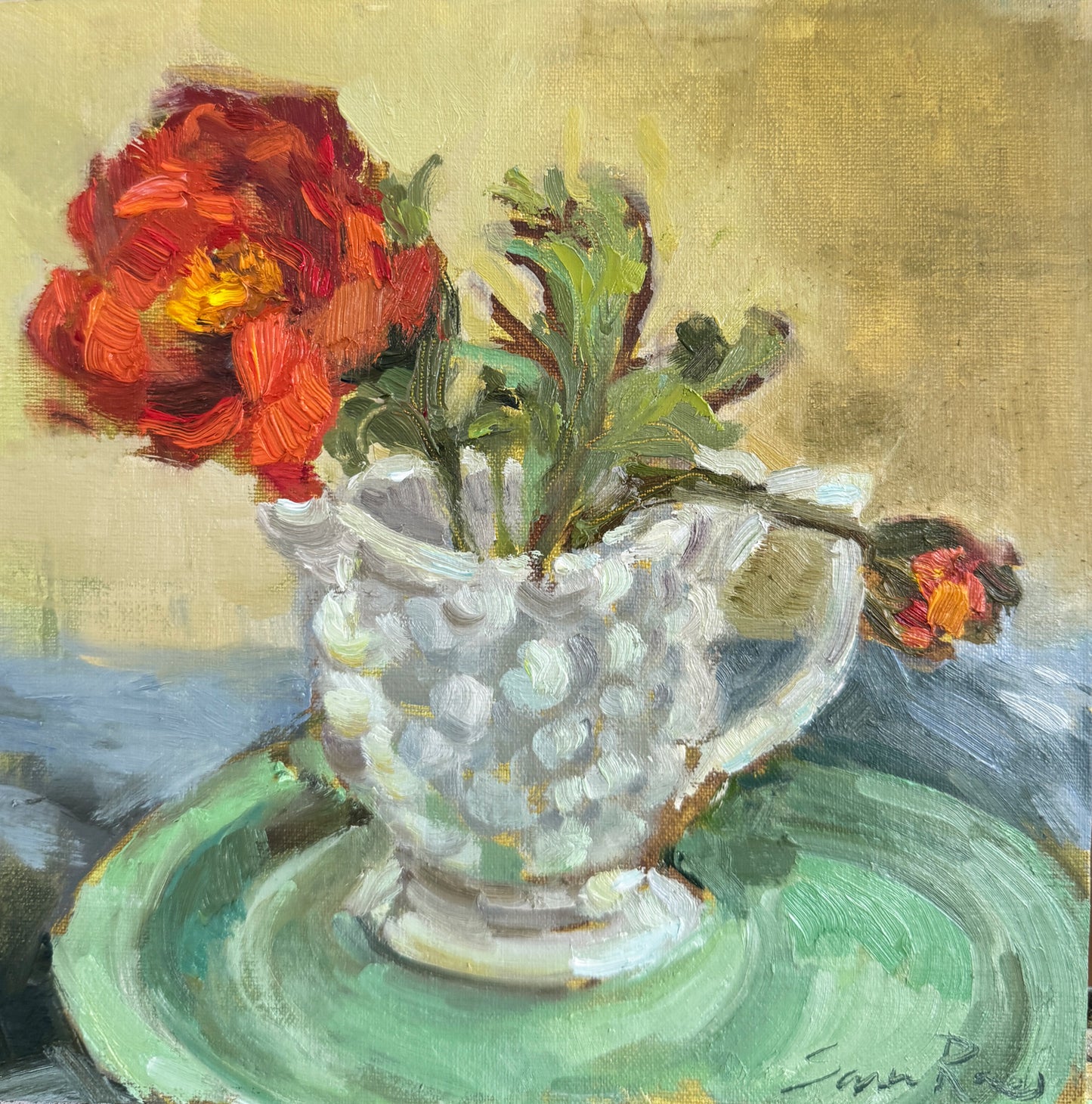 Still Life with Green Plate