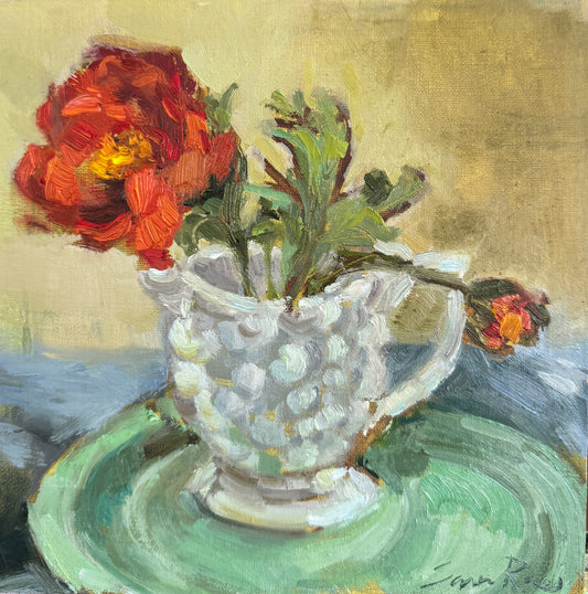 Still Life with Green Plate