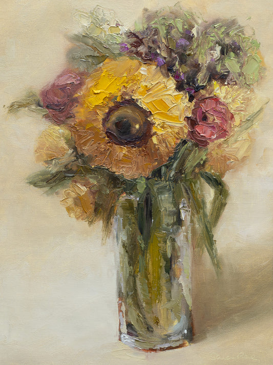 Sunflower Bouquet |2025|Oil on linen