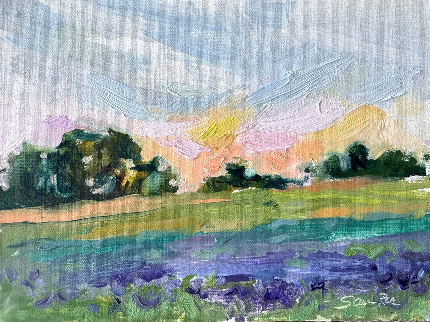 Sunset Over Lavender