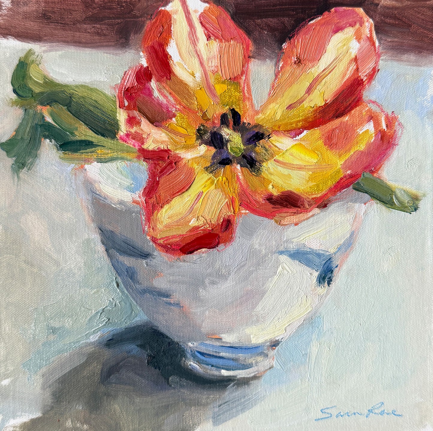 The One With the Tulip in China Cup
